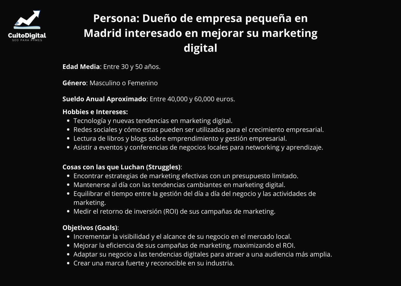 Persona Dueño de empresa pequeña