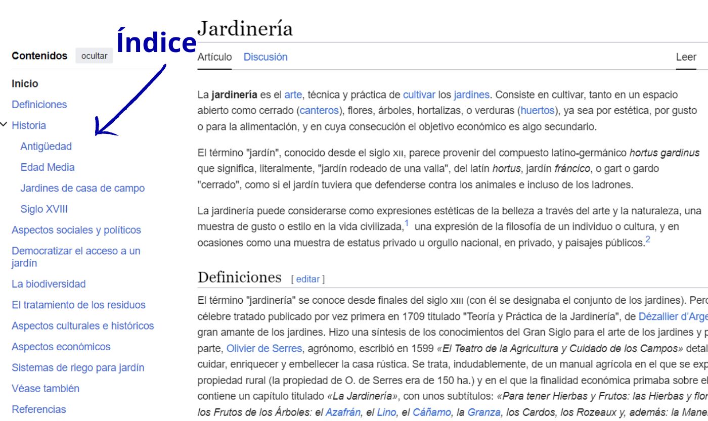 Wikipedia es una gran fuente para encontrar palabras clave